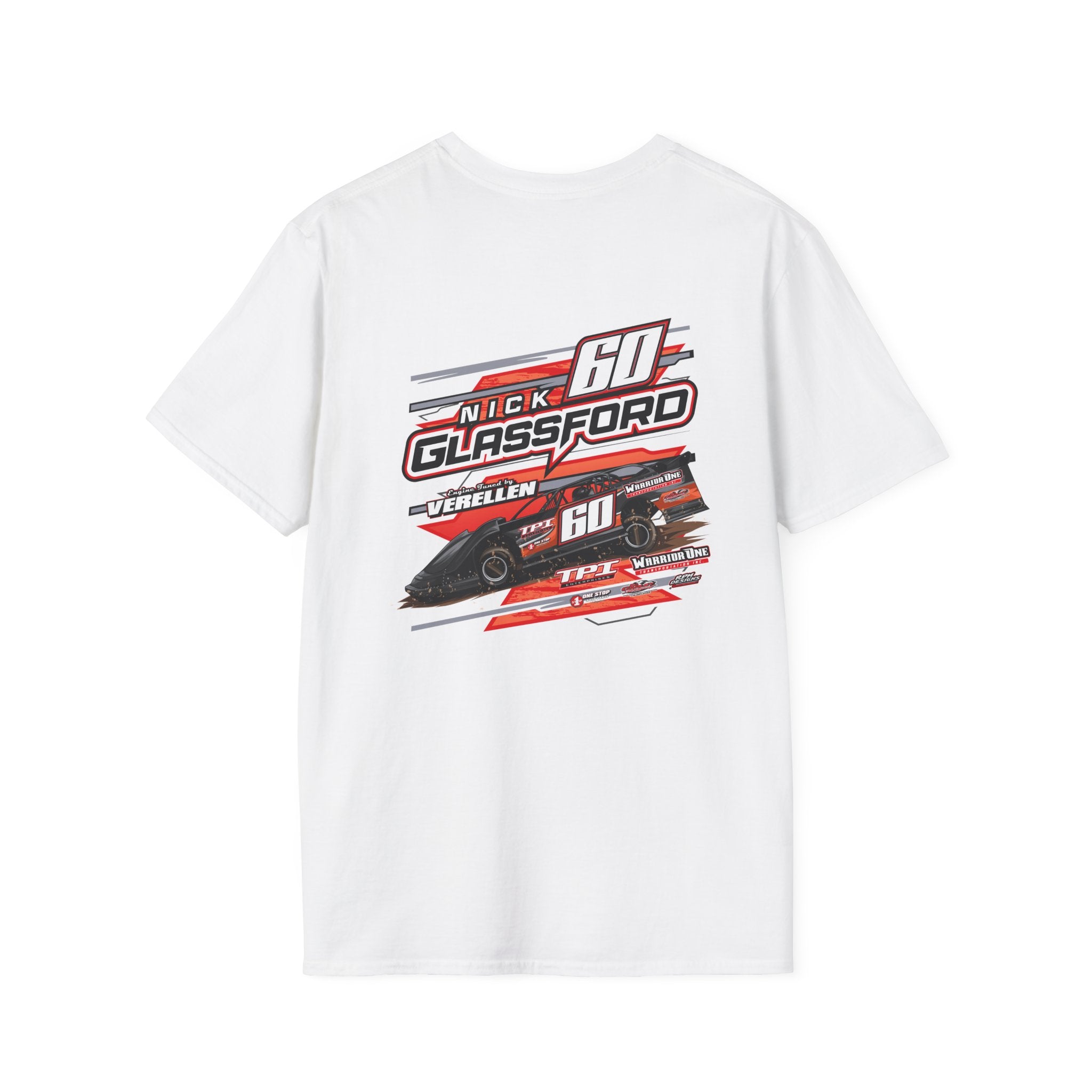 Nick Glassford Racing softstyle Adult tshirt