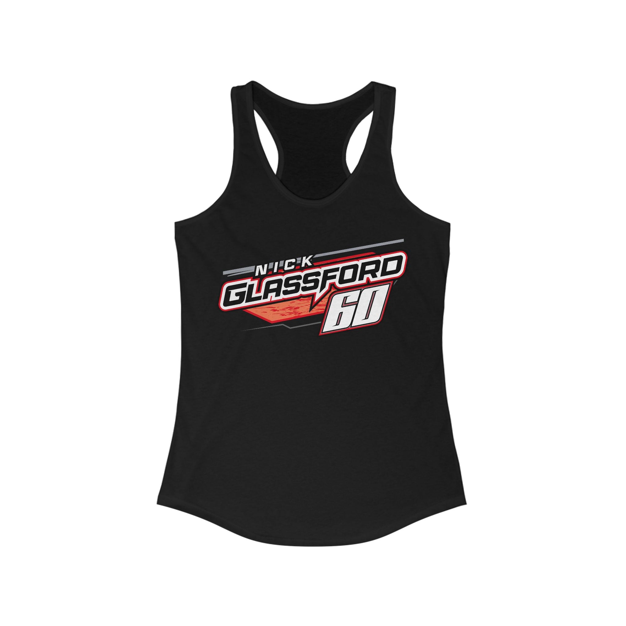 Nick Glassford Racing Ladies Racerback tank top