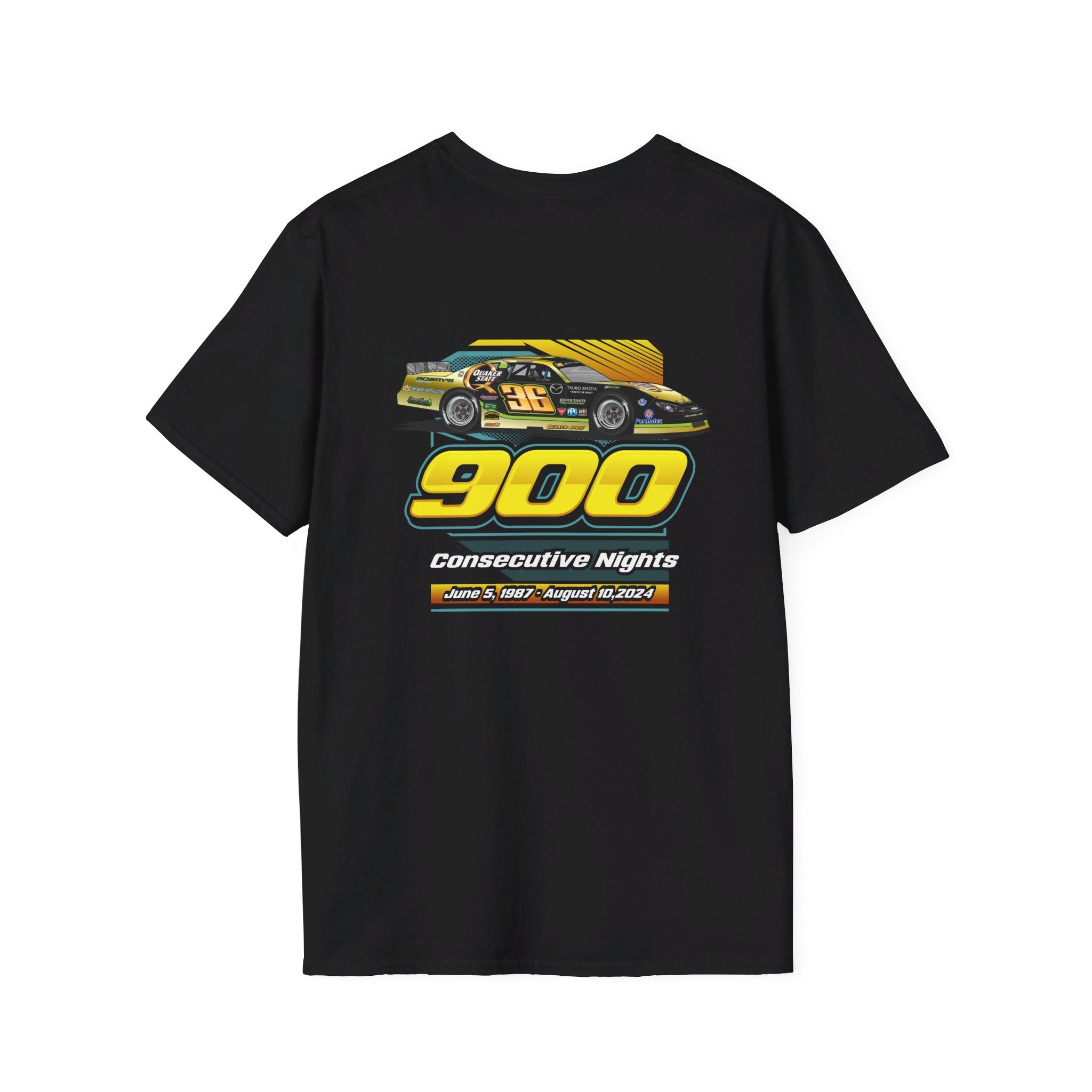 Gary Elliott Motorsports 900 Consecutive Nights Adult Tshirt