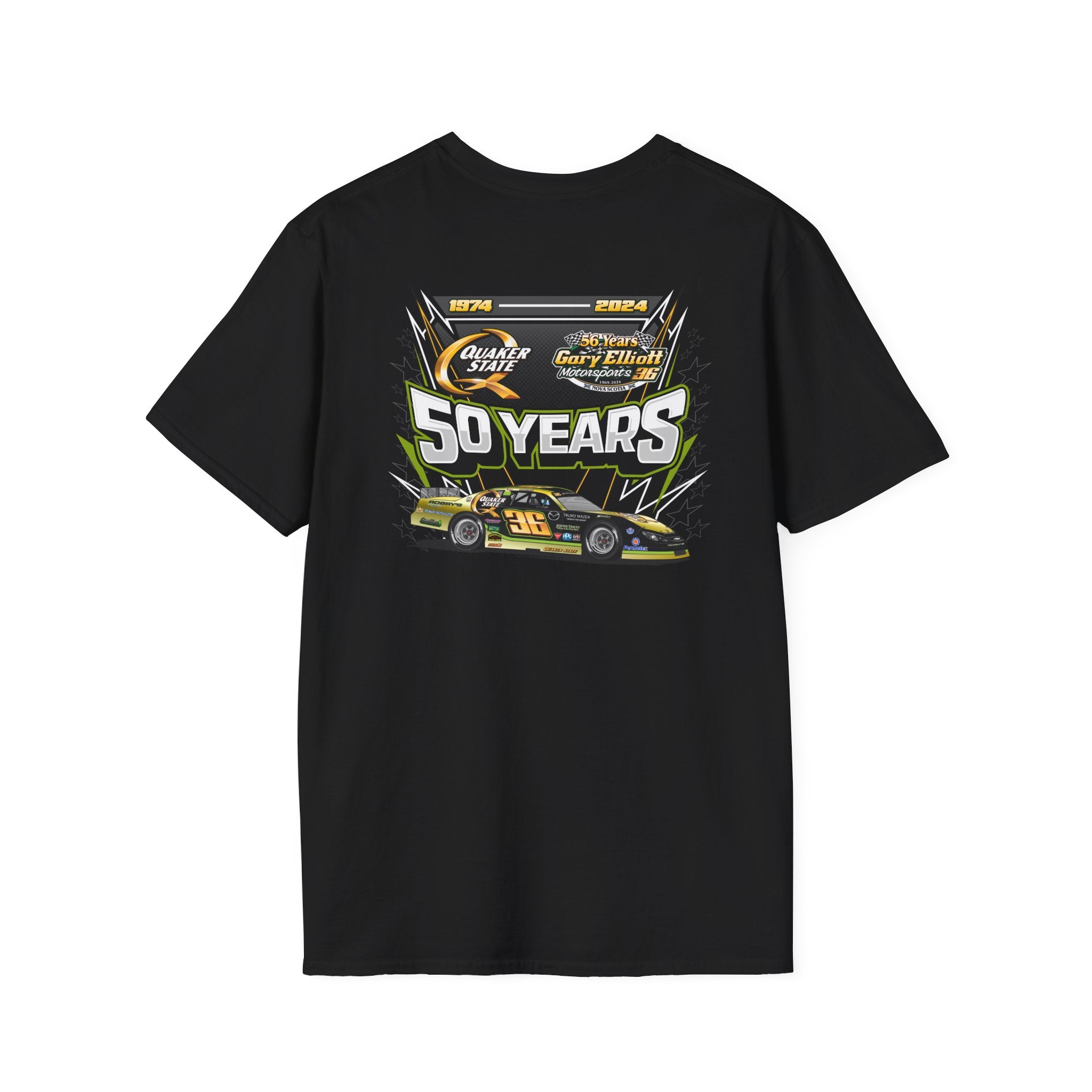 Gary Elliott Motorsports 50 Year Adult Softstyle shirt