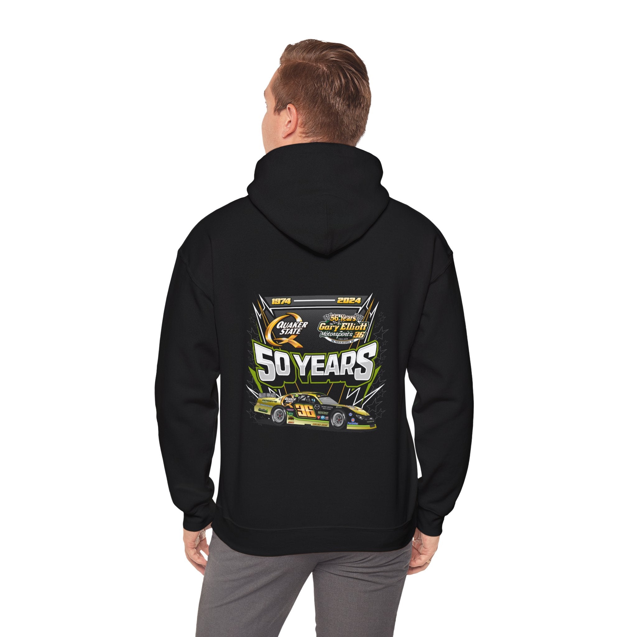 Gary Elliott Motorsports 50 Years Adult Hoodie