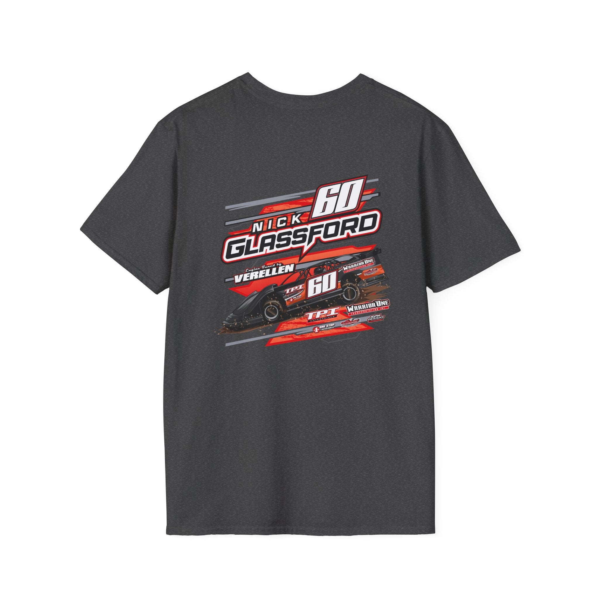 Nick Glassford Racing softstyle Adult tshirt