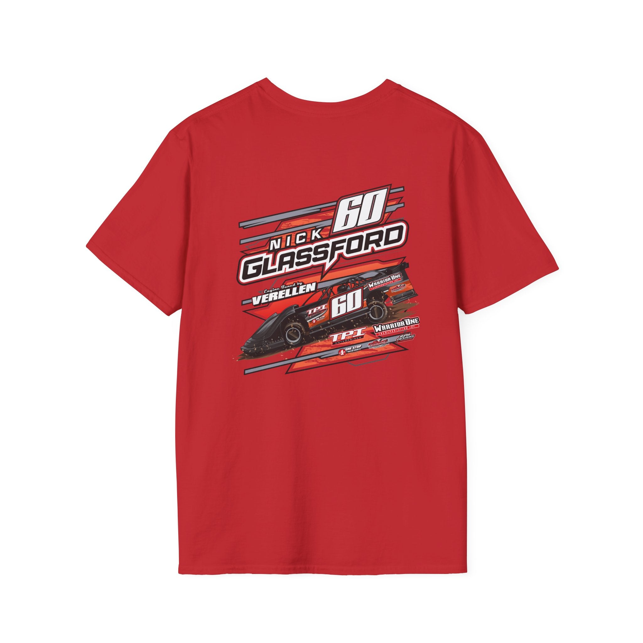 Nick Glassford Racing softstyle Adult tshirt