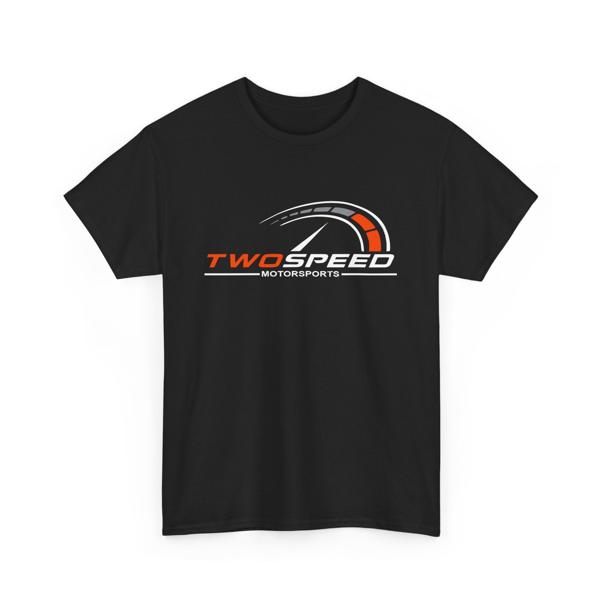 Two Speed Motorsports Horizontal logo Adult Heavy Cotton Tee