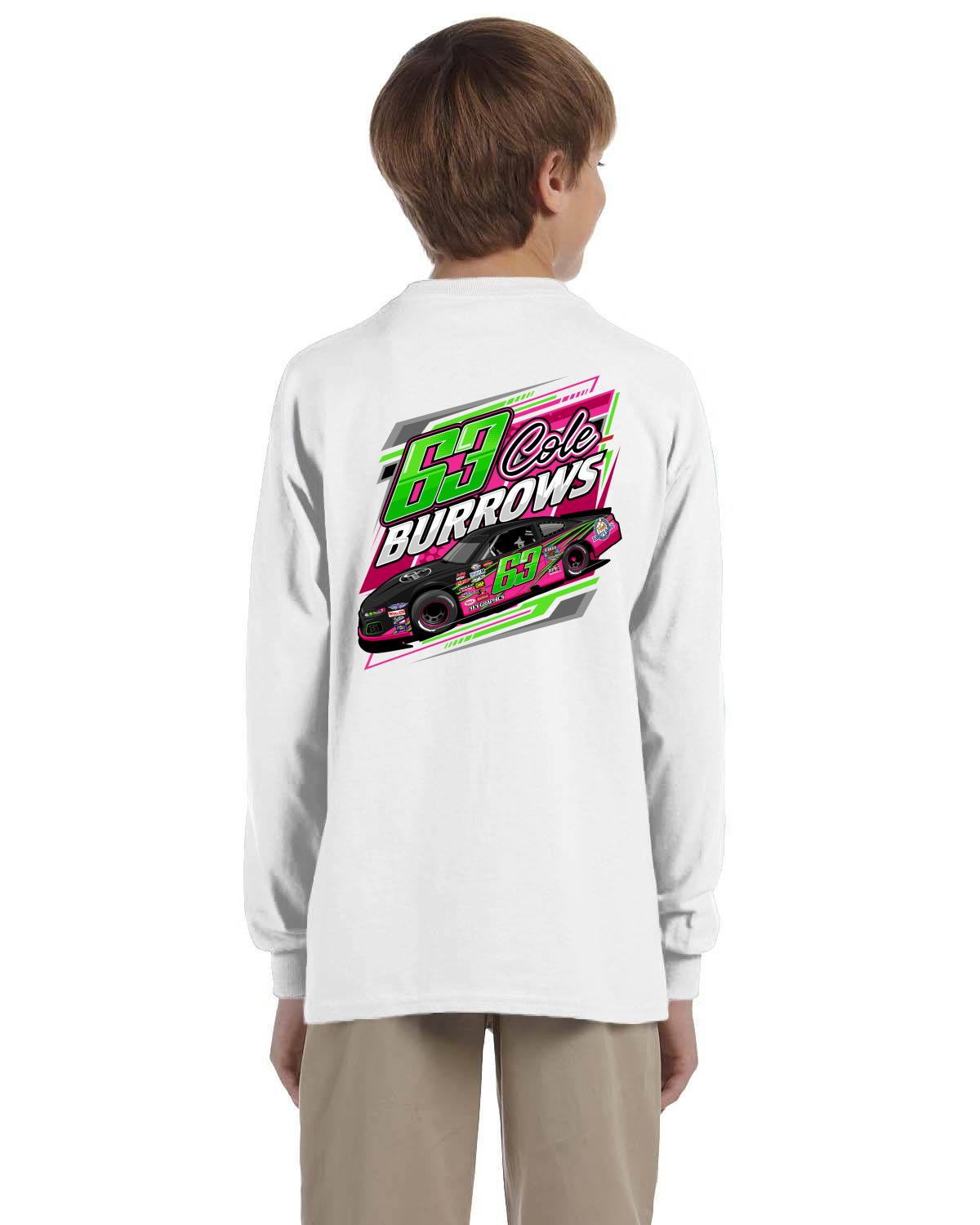 Cole Burrows Racing Youth Long-Sleeve T-Shirt