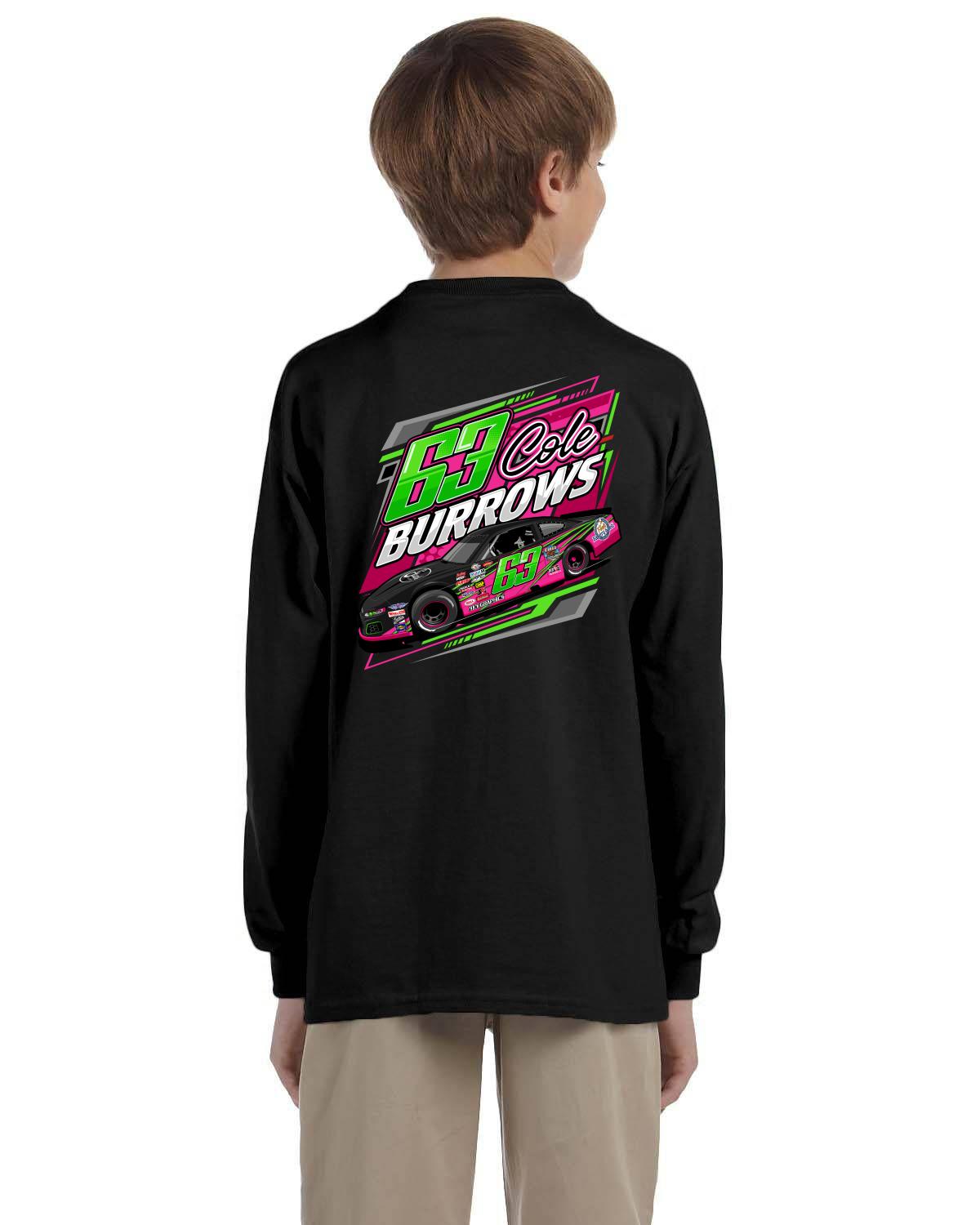 Cole Burrows Racing Youth Long-Sleeve T-Shirt