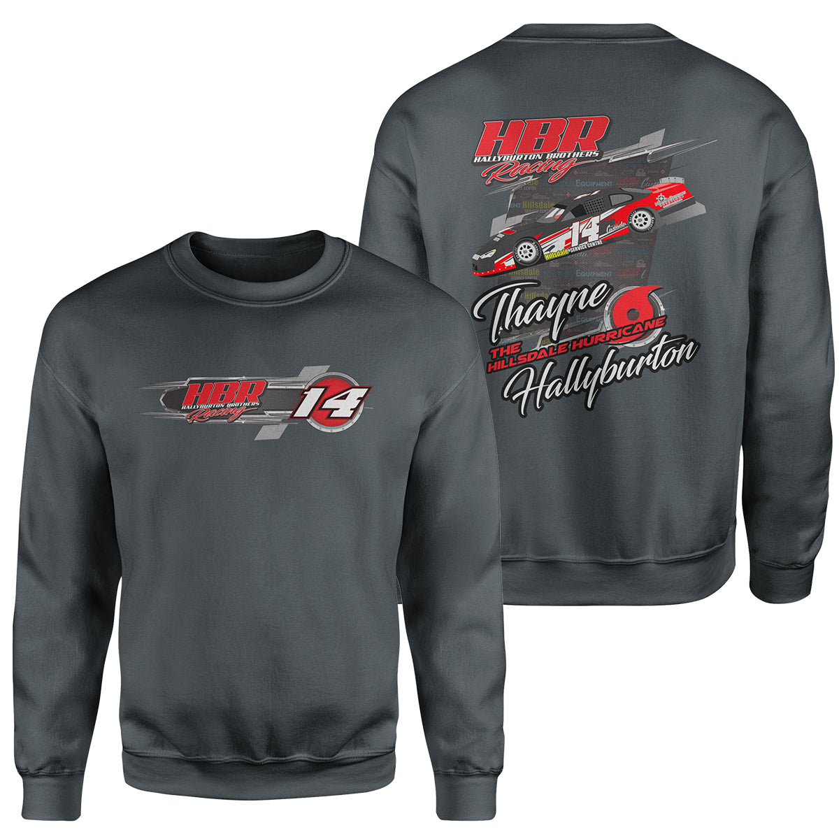 Thayne Hallyburton Racing Crew neck sweater (v1) 2XL-4XL