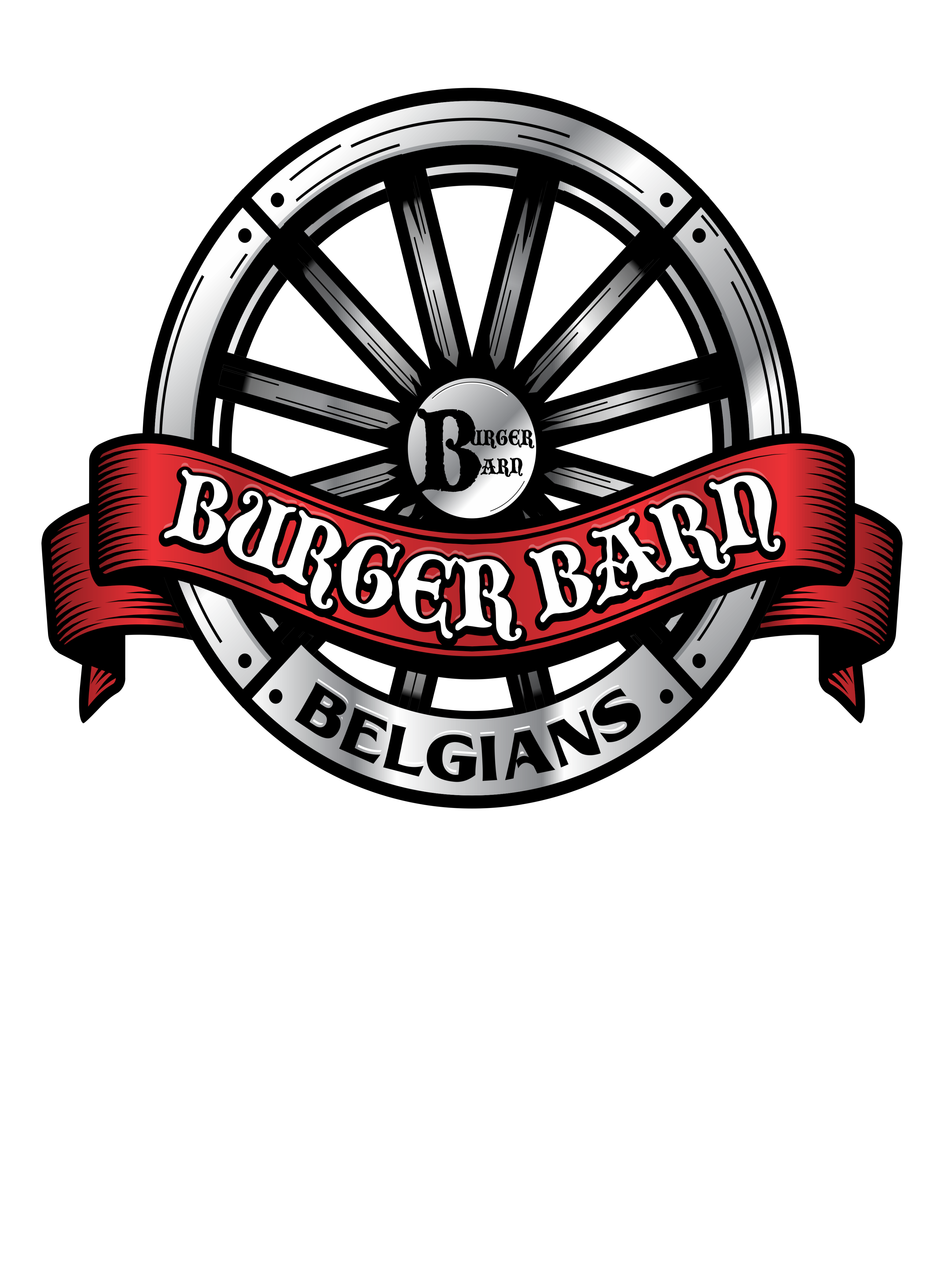 Burger Barn Belgians Men’s T-Shirt 2XL-4XL