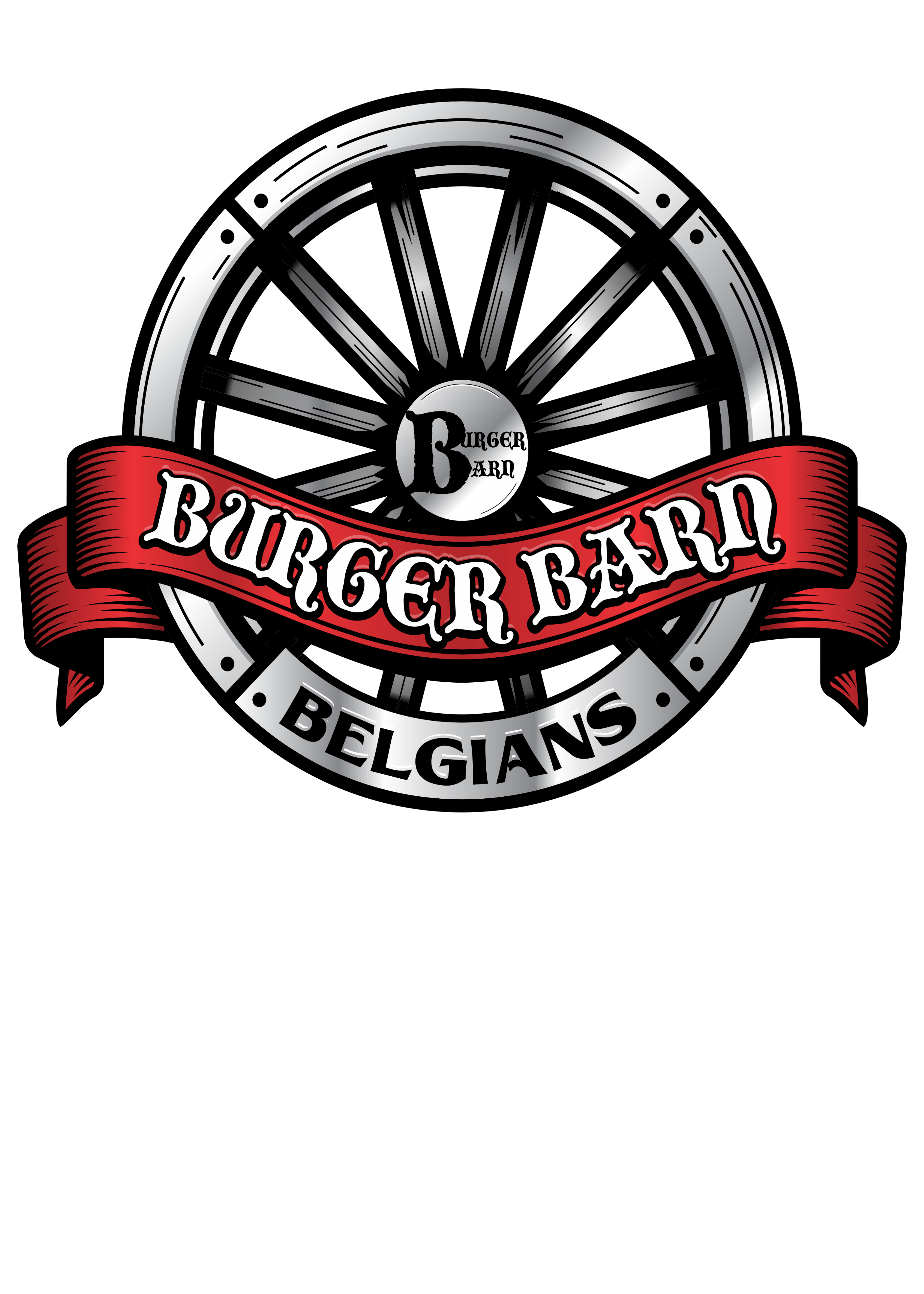 Burger Barn Belgians Ladies Long Sleeve