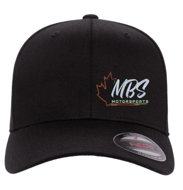 MBS Motorsports Flexfit 6277 Hat - black