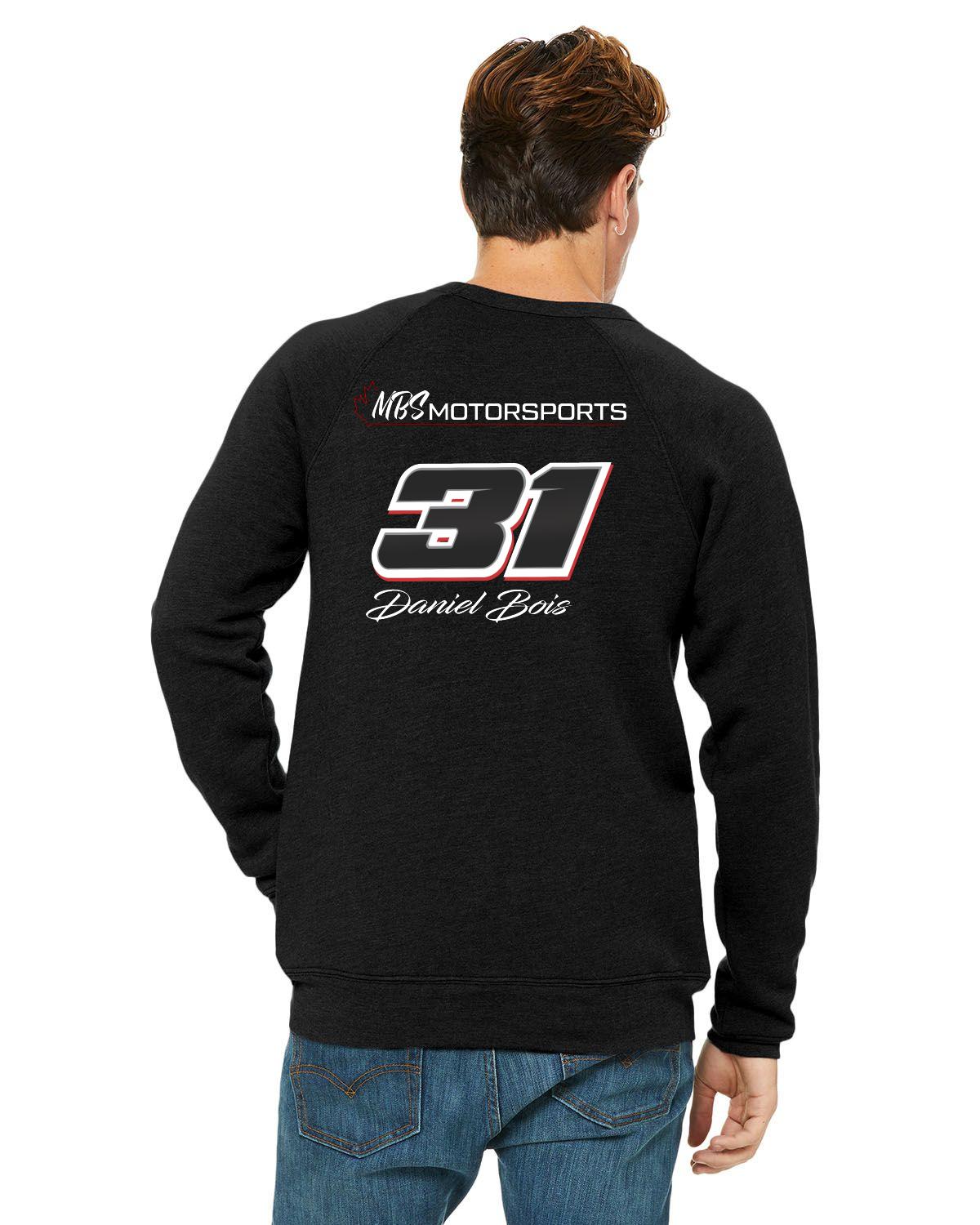 MBS Motorsports / #31 NPS Daniel Bois Adult Bella Crew Sweater (Dark)