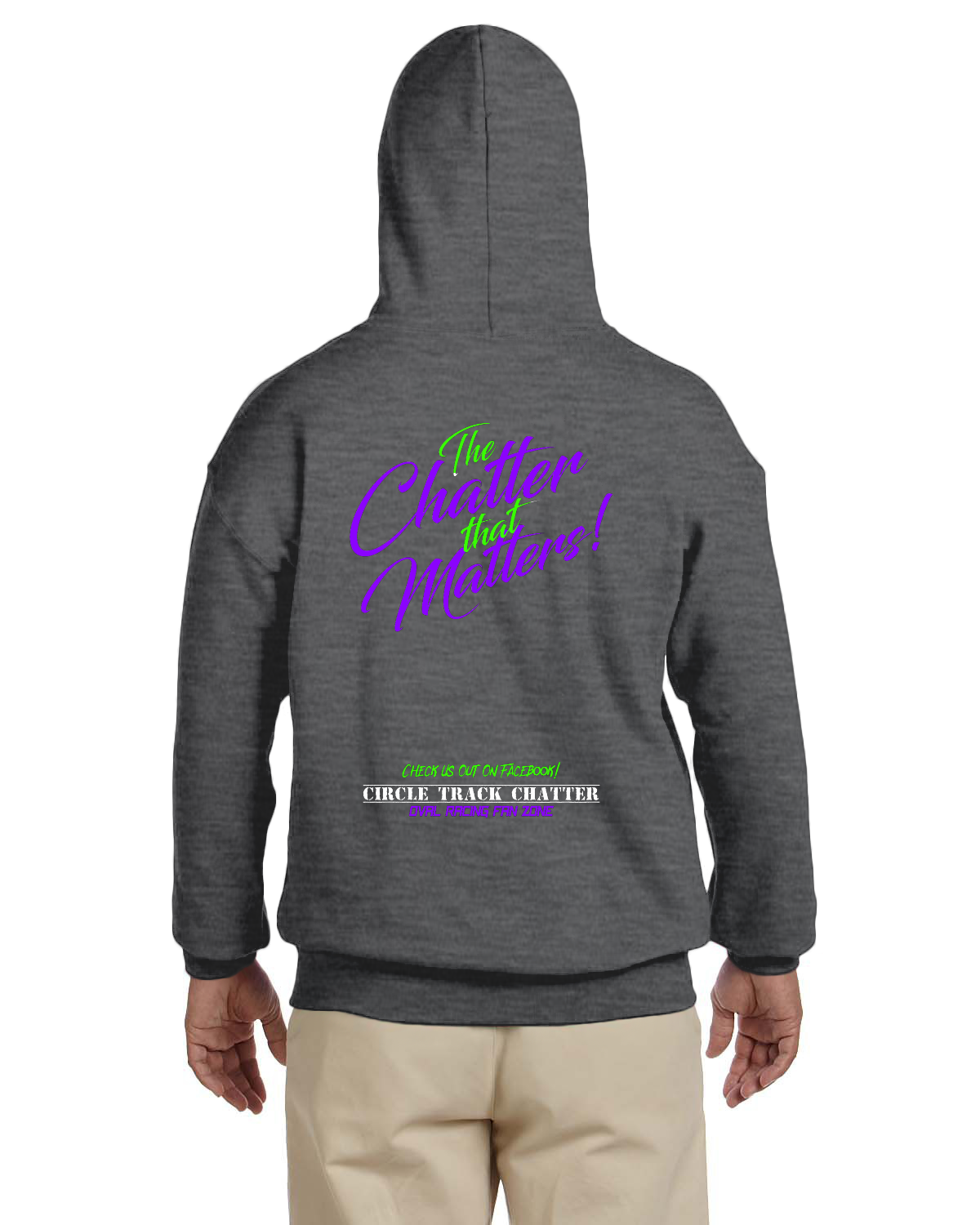 Circle Track Chatter  Adult Hoodie