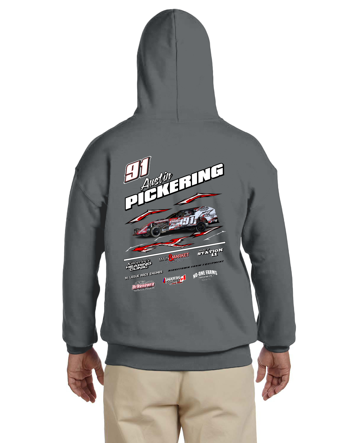 Adult Austin Pickering Double sided Hoodie
