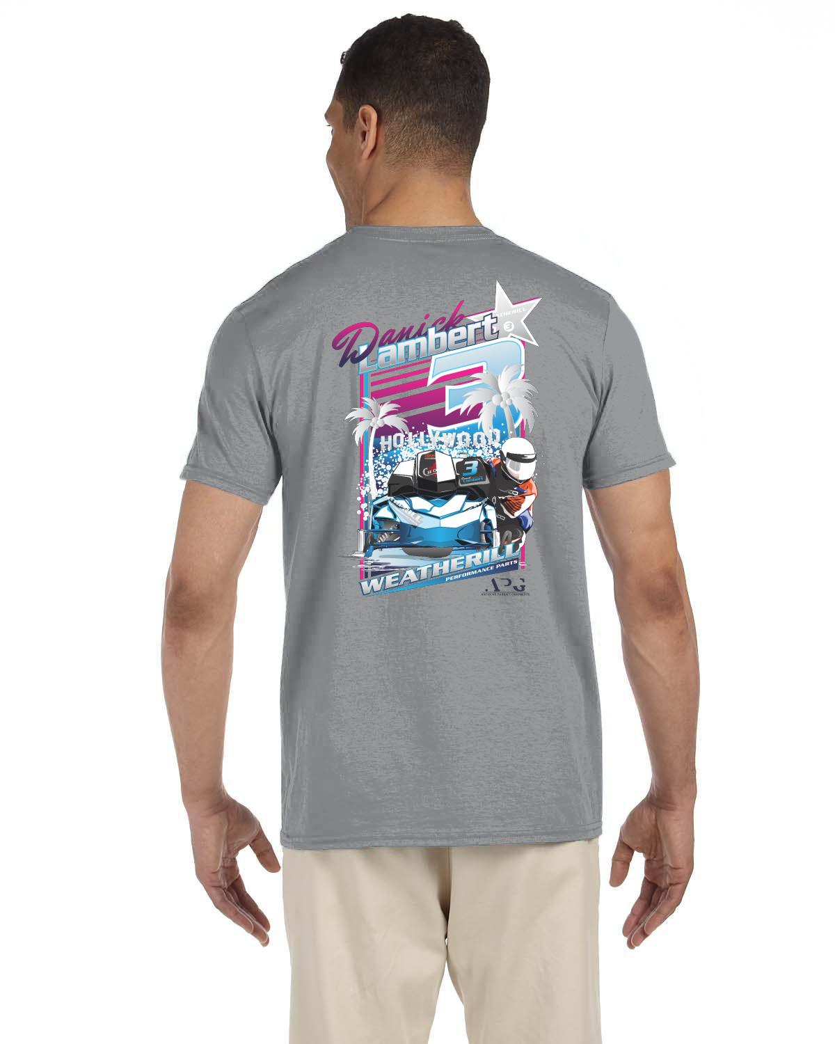 Danick Lambert Snowmobile Racing Adult Tshirt