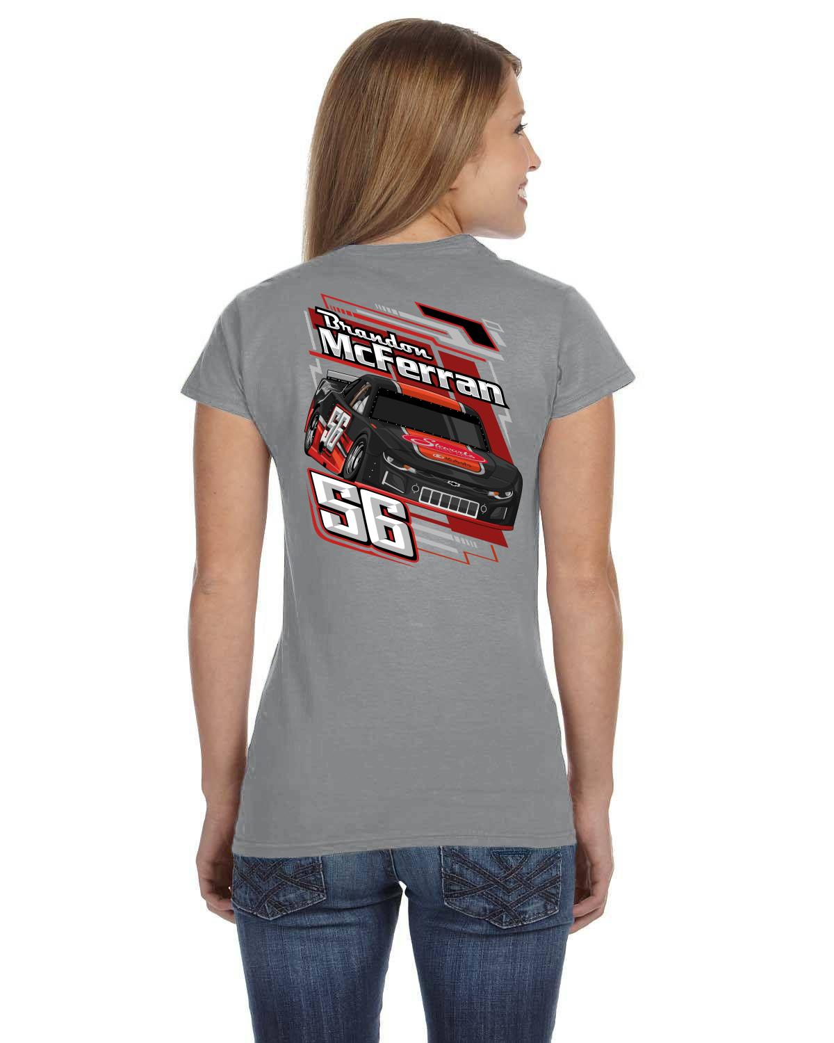 Brandon McFerran Racing Ladies softstyle tshirt