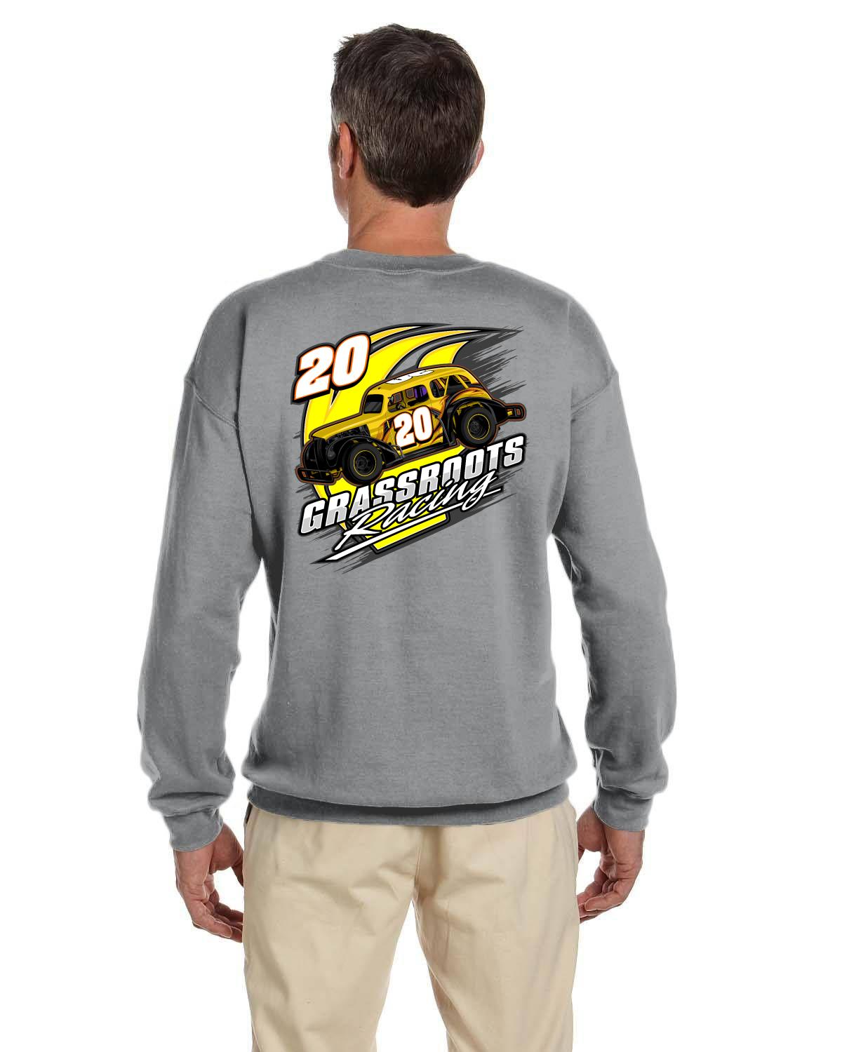 Cole McFadden / Grassroots Racing Adult crew neck sweater