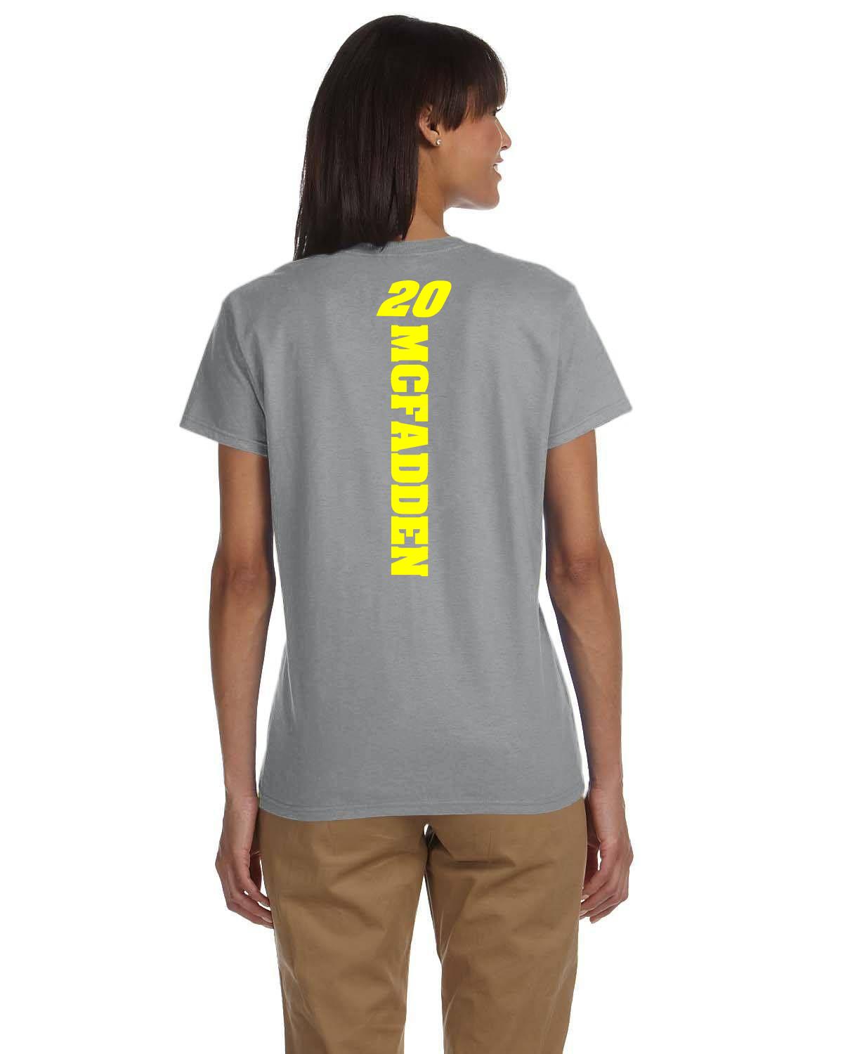 Cole McFadden / Grassroots Racing Name/number Ladies tshirt