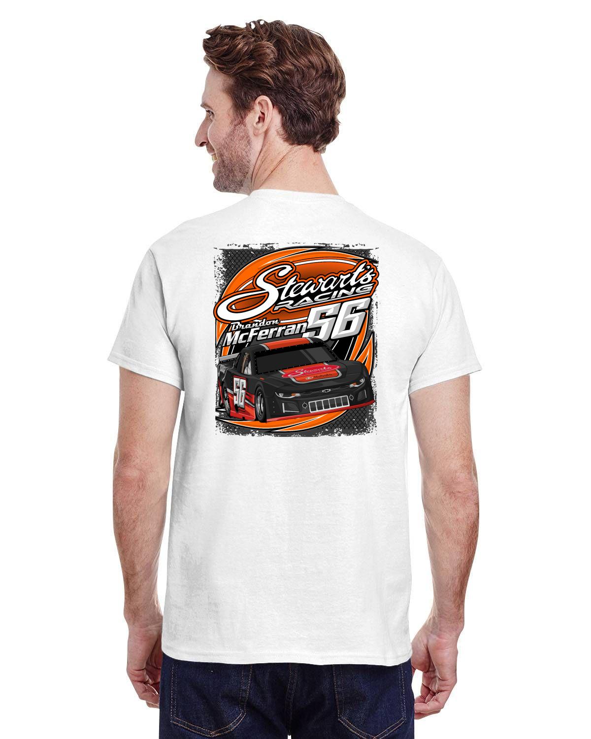 Stewart's Racing Brandon McFerran 56 Adult tshirt