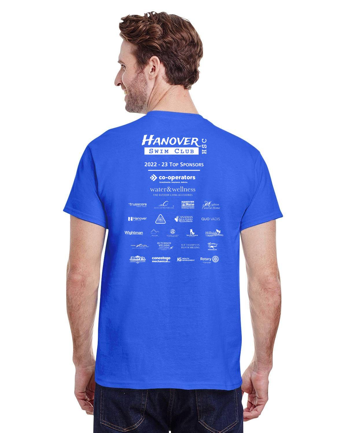 HSC Hanover Swim Club member / sponsor Adult TShirt