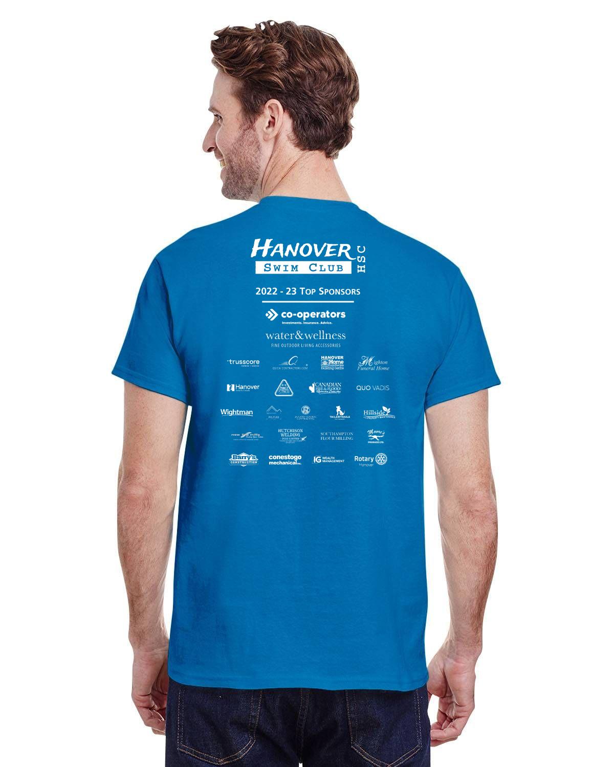 HSC Hanover Swim Club member / sponsor Adult TShirt