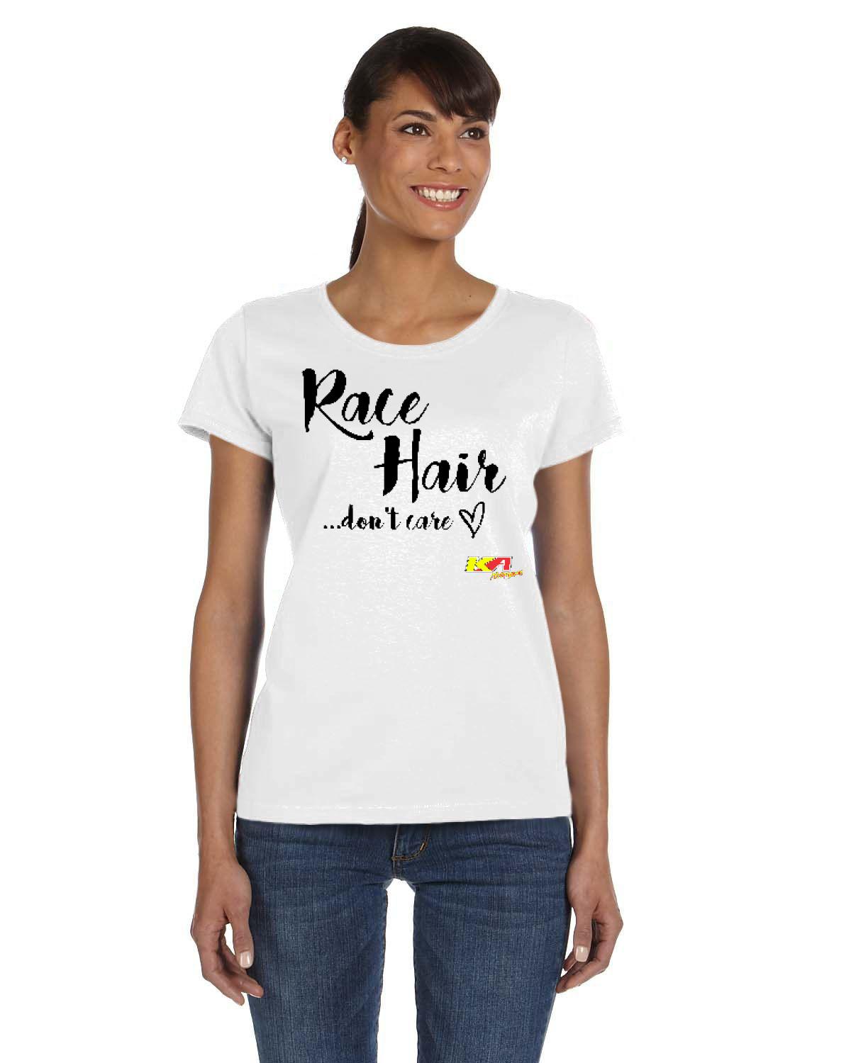 Kendra Adams "Race Hair, Don't Care" T-Shirt