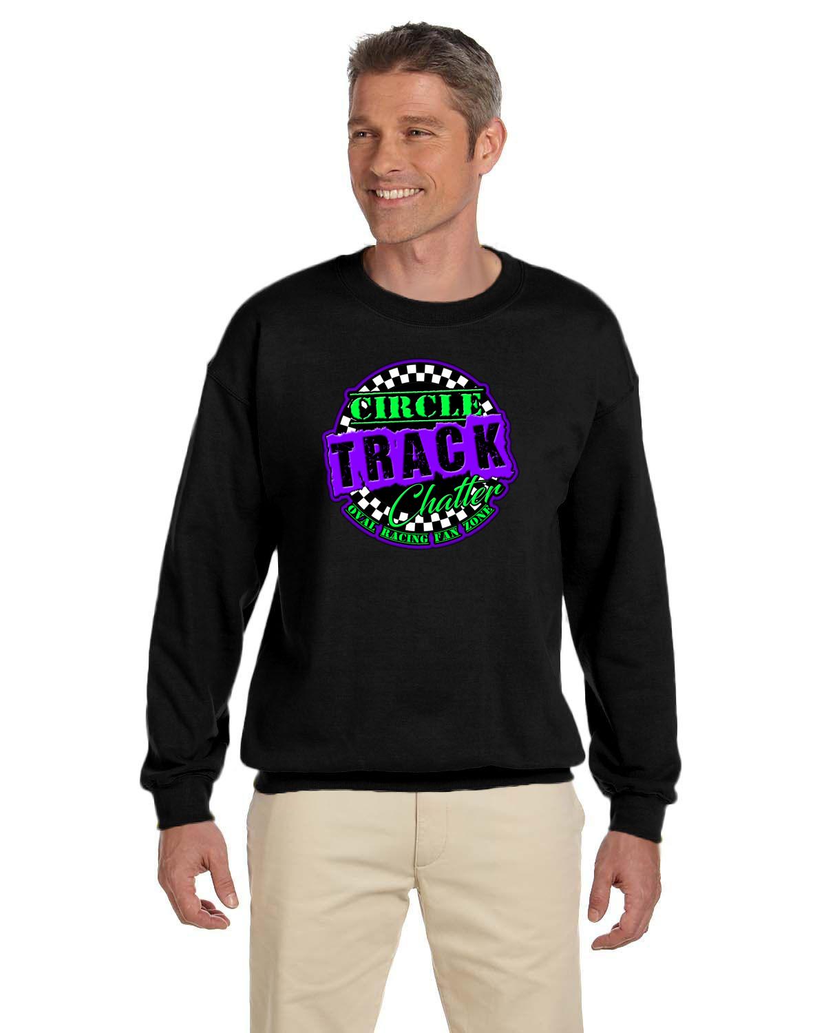 Circle Track Chatter Adult Fleece Crew Sweater