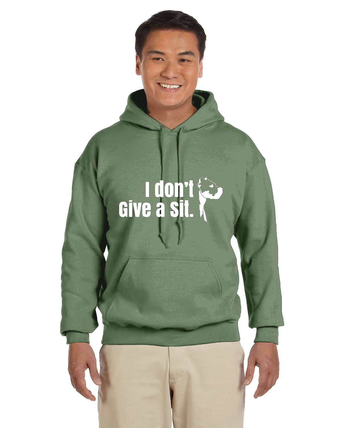 CDAC "I Don't Give A Sit" Adult Pullover Hoodie dark Colours