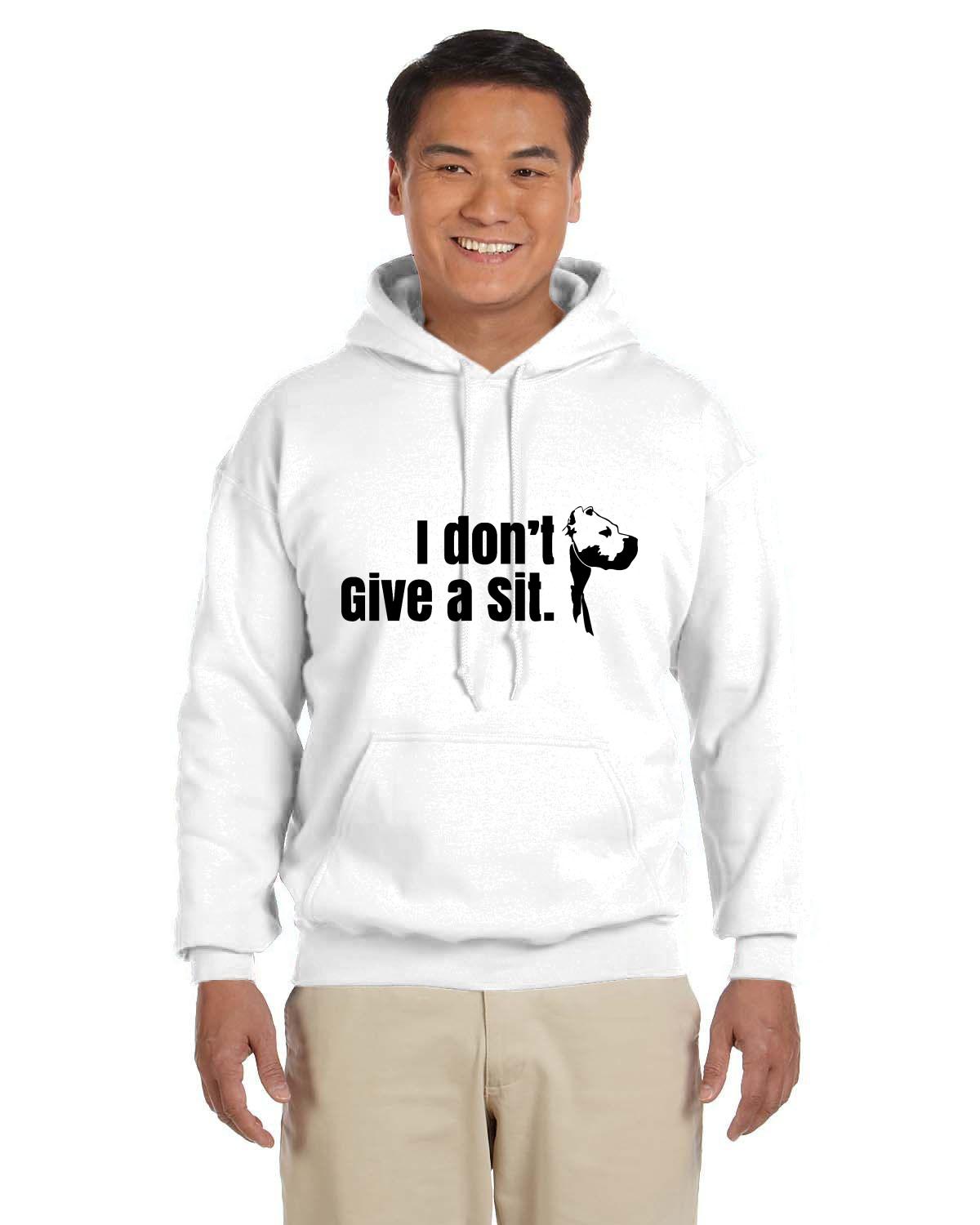 CDAC "I Don't Give A Sit" Adult Pullover Hoodie Light Colours