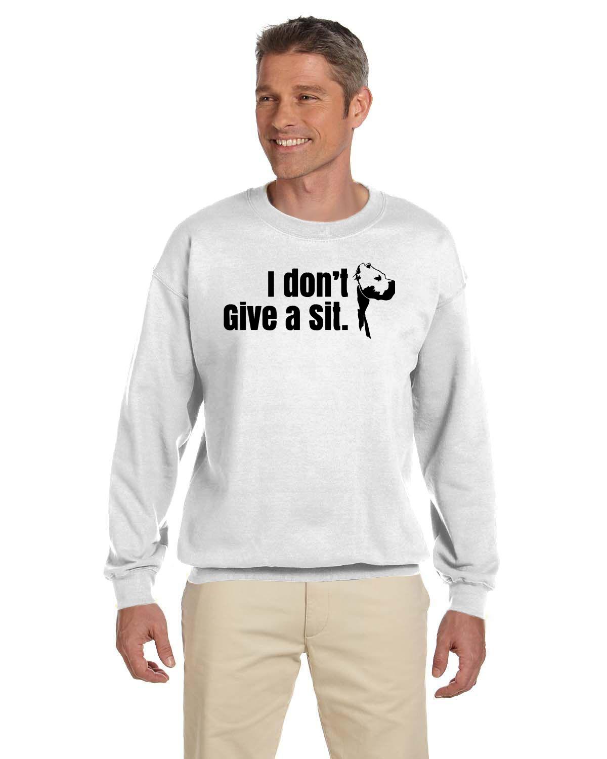 CDAC "I Don't Give A Sit" Adult Crewneck Sweater Light colours
