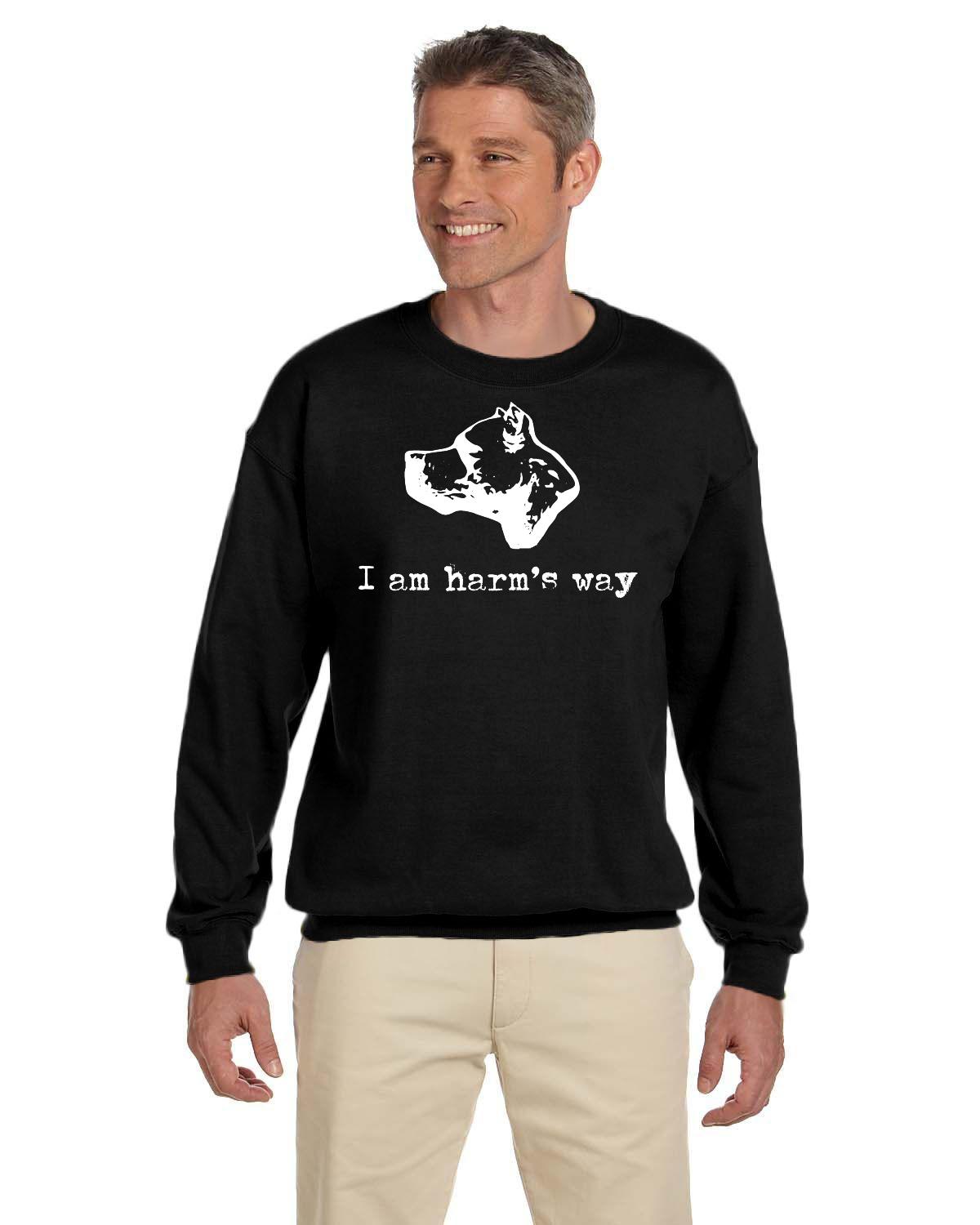 CDAC "I Am Harm's Way" Adult Crewneck Sweater Dark colours