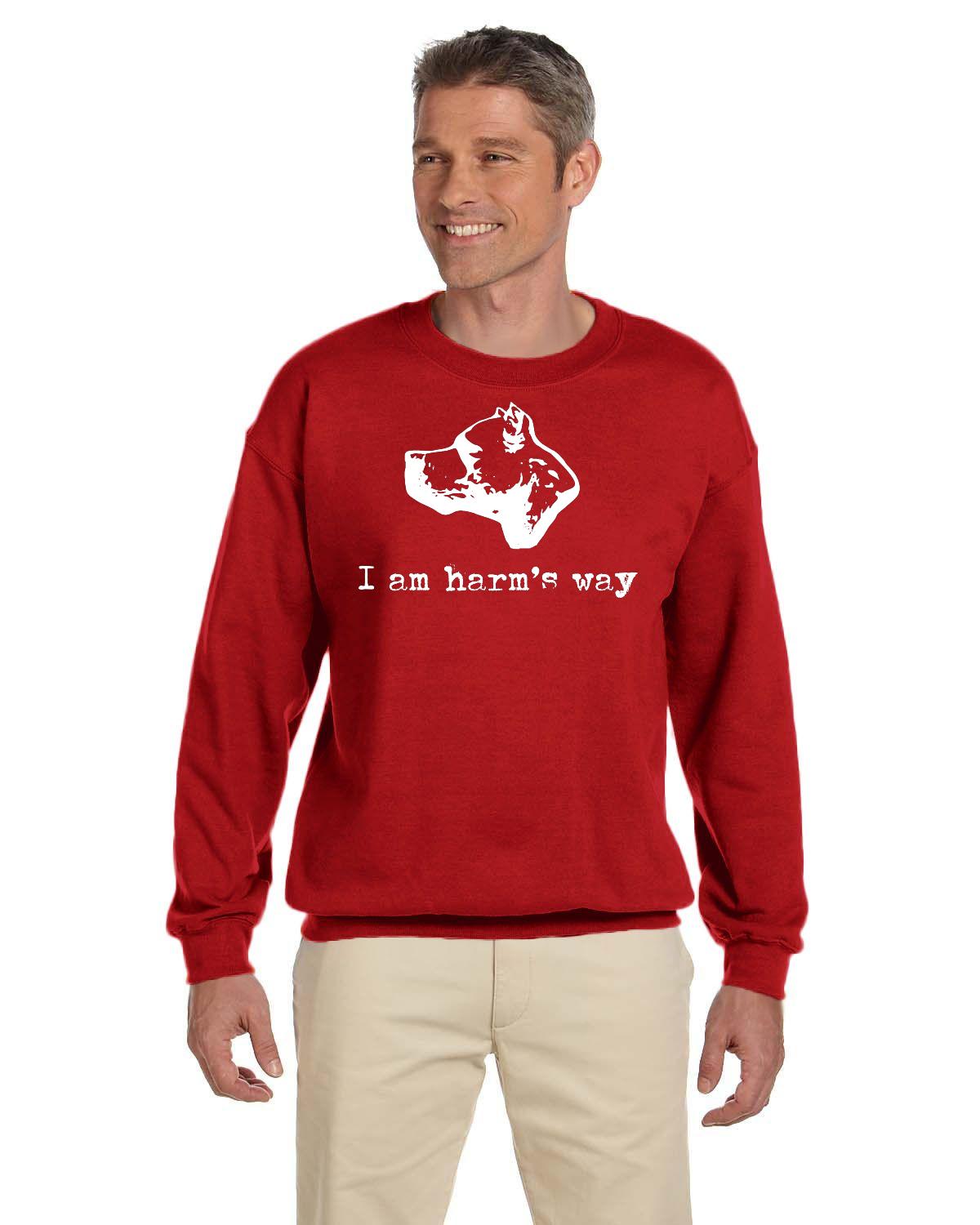 CDAC "I Am Harm's Way" Adult Crewneck Sweater Dark colours