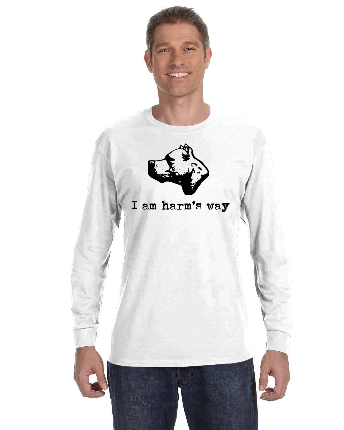 CDAC "I Am Harm's Way" White Long Sleeve Adult Shirt