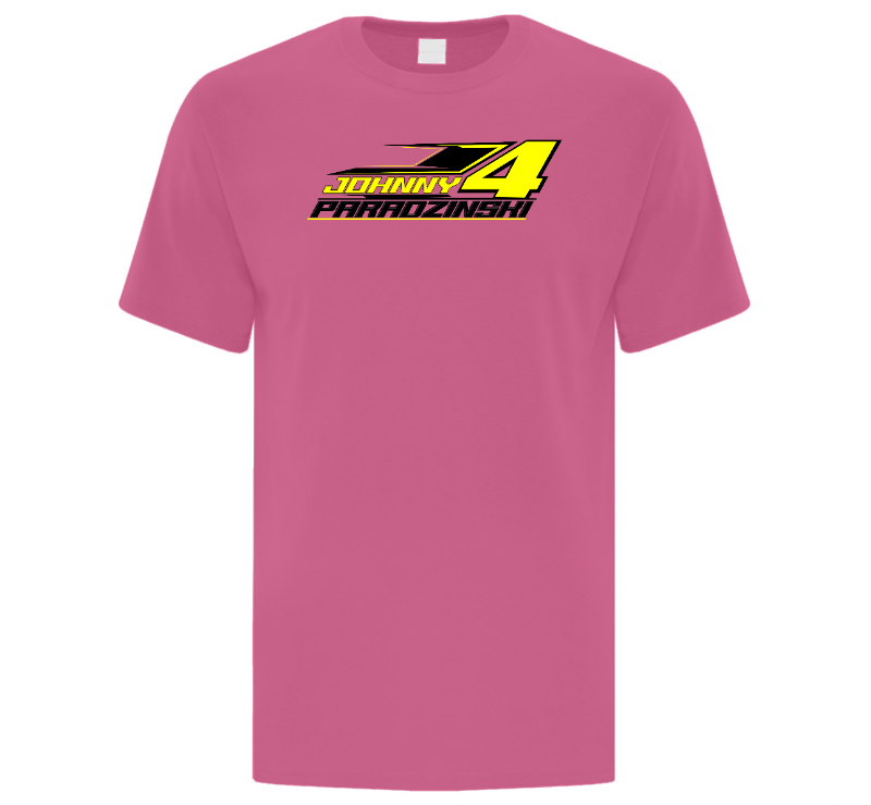 Johnny Paradzinski Men’s T-Shirt - White / Pink